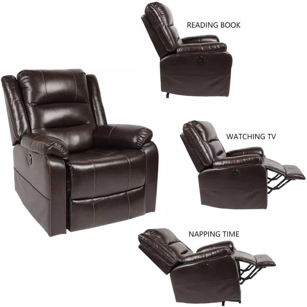 Brother Medical Massage Heating Luxury Recliner Sofa Reclining Salon Chair