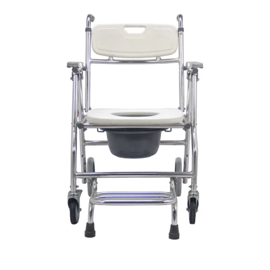 Sedie da toilette con telaio sopra il WC Forniture per terapia di riabilitazione per sedie a rotelle leggere e economiche in plastica e acciaio inossidabile